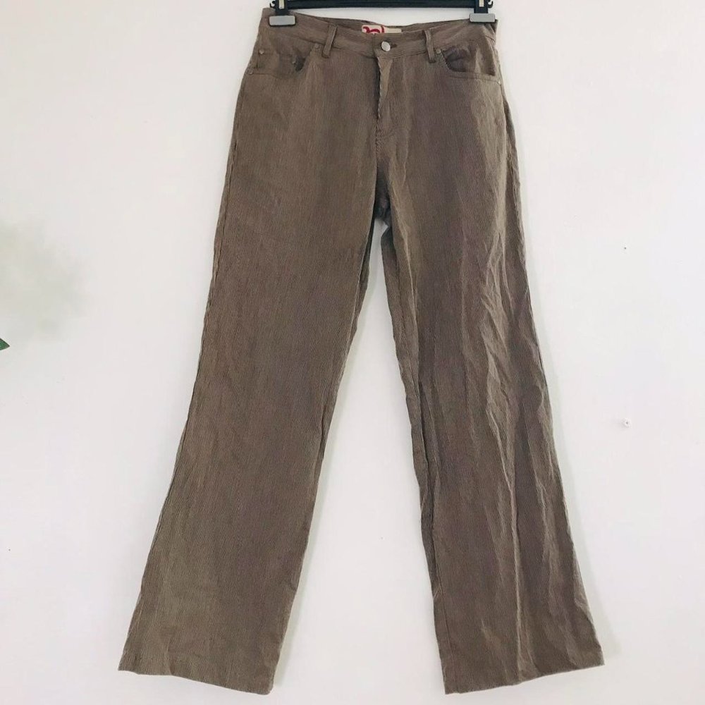 Brown and tan striped pants